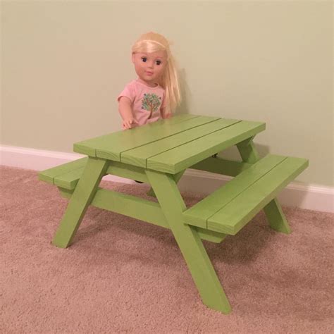 Doll Picnic Table From Preschool Picnic Table Plans Ana White