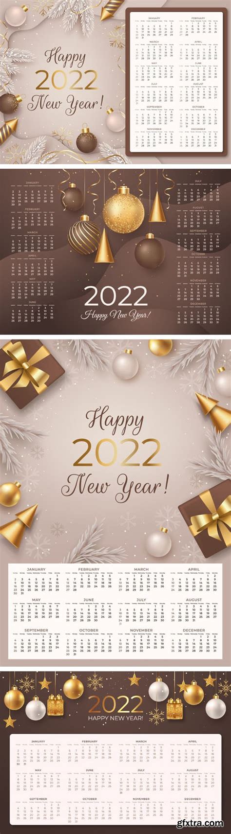 7 Realistic 2022 Calendar Vector Templates Gfxtra