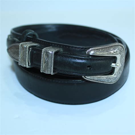 Gorgeous Nocona Western Belt Mens Leather Smooth Ranger Black N2450701