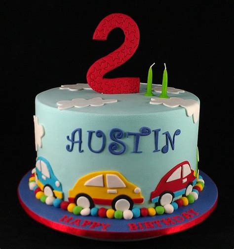 Car Themed Cake 2nd Birthday Decorated Cake By Cakesdecor