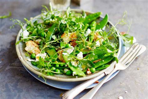 Filet mignon au poivre* $42 pommes dauphine. Jamie Oliver's pea and feta salad - Recipes - delicious.com.au
