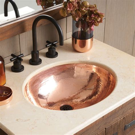 Hammered Copper Bathroom Sinks From Mexico Custom Copper
