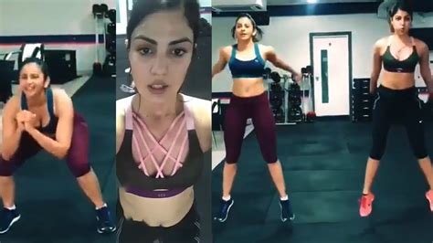 Rakul Preet Singh Rhea Chakraborty Nonstop Workouts Rakul Fitness Wallpost Youtube