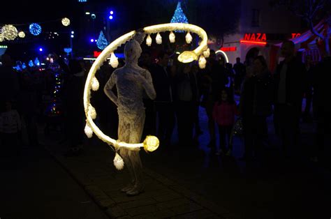 Lighted Street Performer Free Stock Photo Public Domain Pictures
