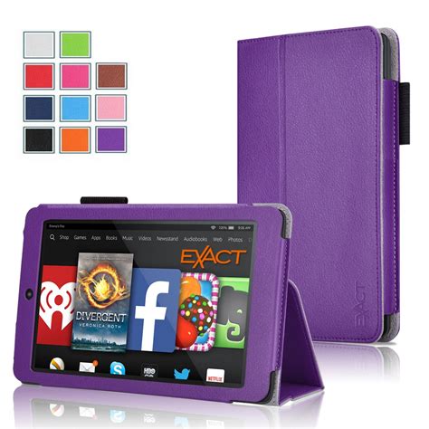 Exact Pro Pu Leather Folio Stand Case For Amazon Kindle Fire Hd 6 2014