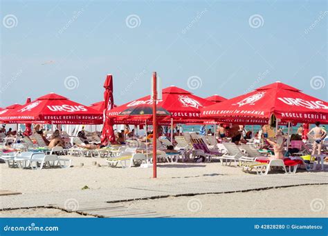 Private Beach On Mamaia Editorial Image Image Of Morning