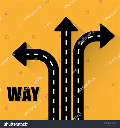 One Way Road Sign Advertising Design Stock Vector Royalty Free