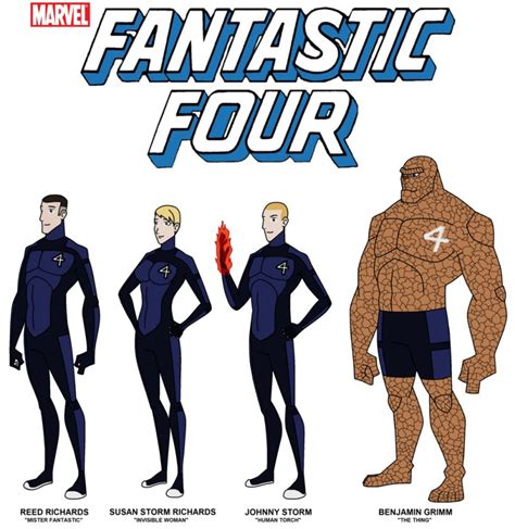 Mister Fantastic Human Torch Invisible Woman Thing Fantastic Four Png