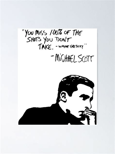 Michael Scott Quote Poster For Sale By One Lonely Boy Redbubble