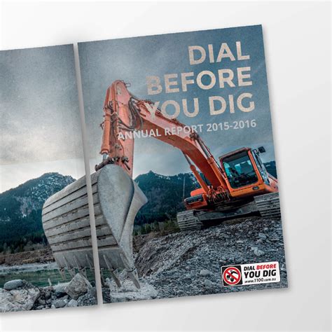 Dial Before You Dig — Annual Report Blick Creative