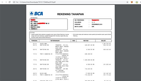 ️ Cara Cetak Rekening Koran Bca Dengan Mudah