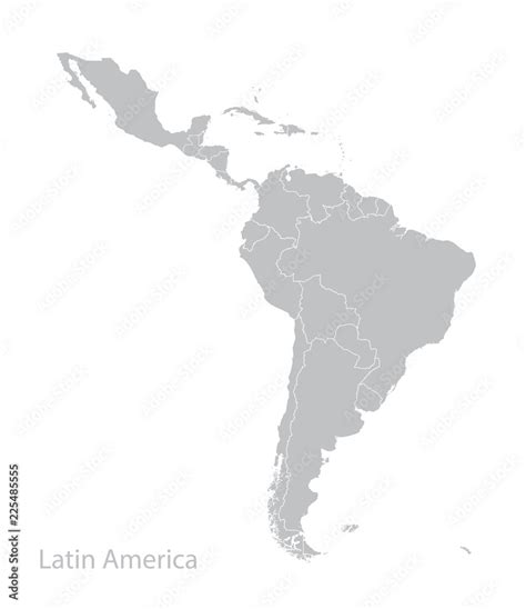 Map Of Latin America Stock Vector Adobe Stock