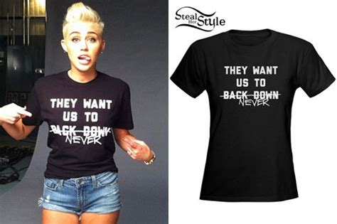 Miley Cyrus Rock The Vote T Shirt Steal Her Style