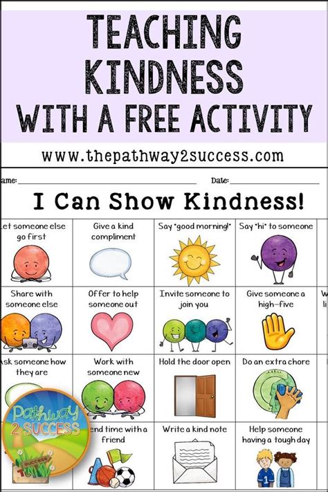 Teaching Kindness With A Free Activity Artofit