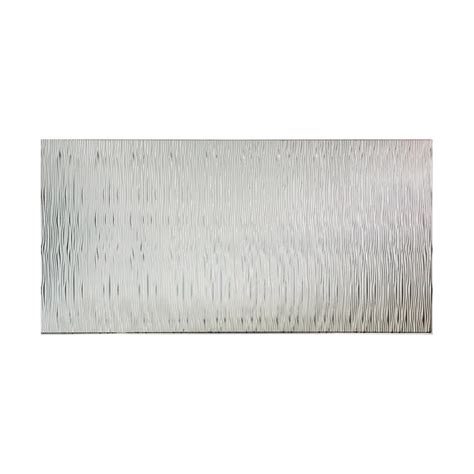 Fasade Waves Vertical 96 In X 48 In Decorative Wall Panel In Brushed