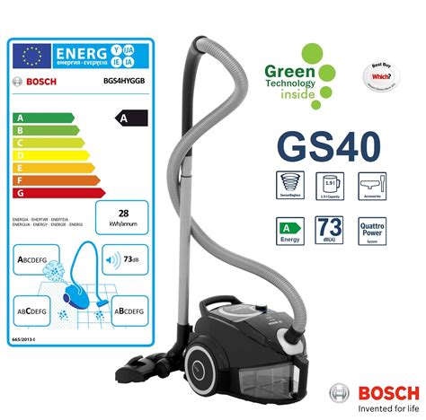 Bosch Gs40 All Floor Compact Allergy 2 Bagless Cylinder Vacuum Cleaner