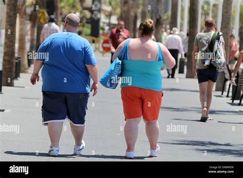 couple obèses photo stock alamy