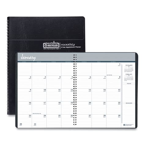 House Of Doolittle™ 24 Month Recycled Ruled Monthly Planner 11 X 85