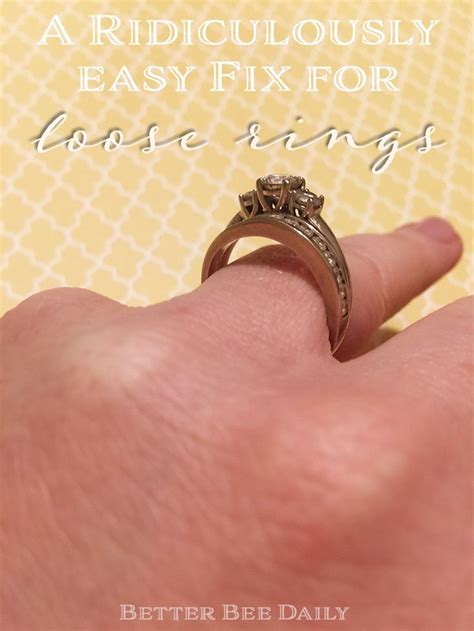 I think stacks can actually make the center stone look smaller unless there is a lot of contrast. Easy Fix to Make Your Rings Resized Smaller {Life Hack} | Big rings, Rings, Make a ring smaller