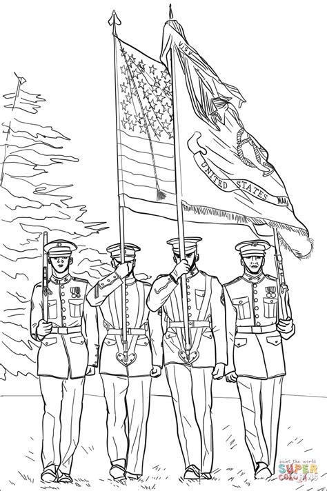 National Guard Coloring Page Coloring Pages