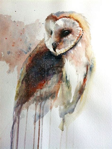 Owl Watercolor Paintings