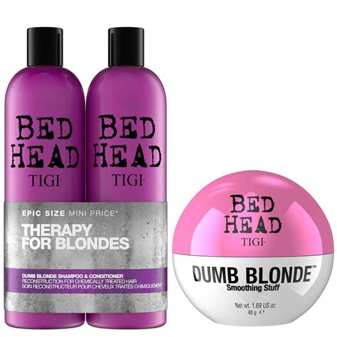 Tigi Bed Head Blonde Hair Shampoo Conditioner And Styling Cream Set