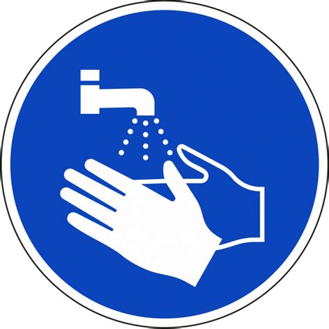 Handen Wassen Verplicht Stickers Voor Binnen En Buiten Iso 7010
