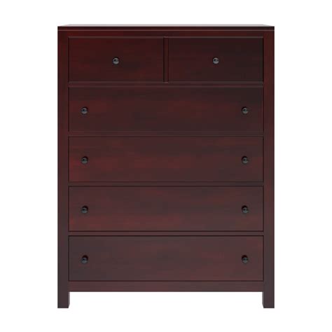 4 out of 5 stars. Petros Solid Mahogany Wood Tall Bedroom Dresser Chest With ...