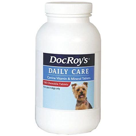 The oral supplement contains just four ingredients including a vegan protein, a soluble fiber, a vitamin and sodium bicarbonate. Doc Roys Daily Care Canine Tabs 180ct ** Click on the ...