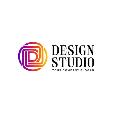 Design Studio Logo Template Design Vector Illustration Stock Vector