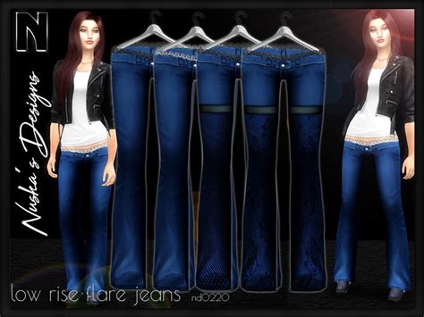 Low Rise Flare Jeans Nd2020 The Sims 4 Catalog Low Rise Flare Jeans