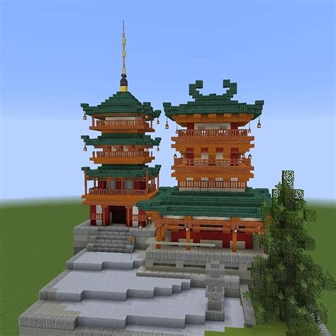 Minecraft Inspiration En Instagram Japanese Styled Temple By