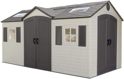 Lifetime Outdoor Storage Dual Entry Shed X Ft Desert Sand Amazon Ca Patio Lawn