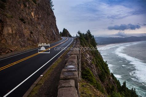 Cliffside Highway 101 Oregon Coast Cannon Beach Photo