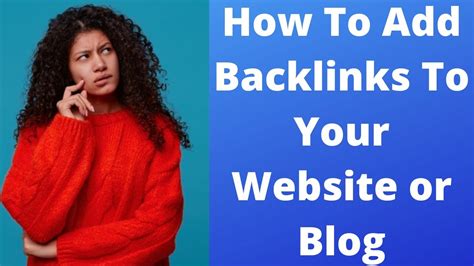How To Add Backlinks To Your Website Or Blog YouTube
