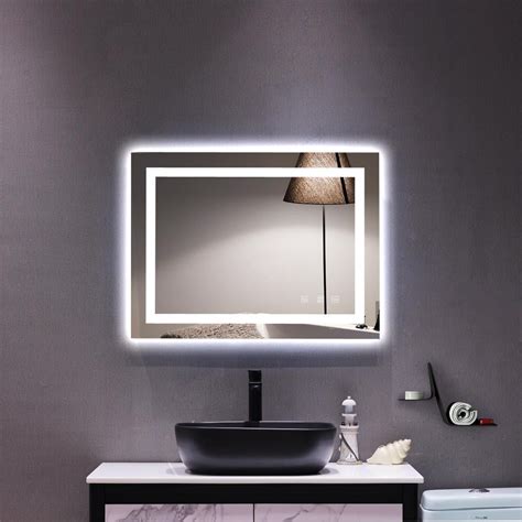 Ktaxon Home Led Lighted Rectangle Bathroom Mirrormodern Wall Mirror