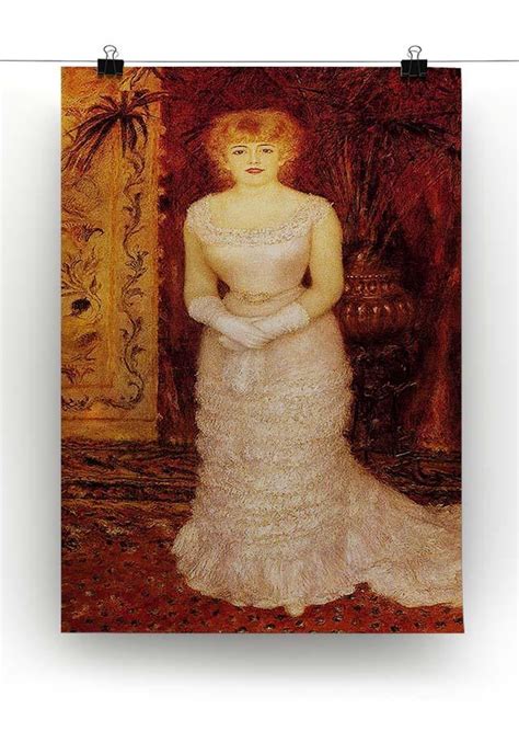 Portrait Of The Actress Jeanne Samary By Renoir Canvas Print Or Poster