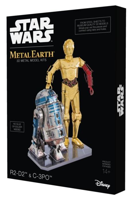 The 3d star wars metal puzzle to get you punched on a plate to you, from which the individual parts can solve. METAL EARTH 3D puzzle Star Wars: R2D2 a C-3PO (deluxe set ...