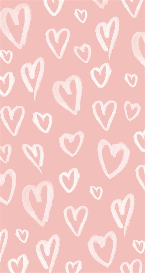 Pastel Pink Hearts Iphone Wallpaper Panpins Heart Iphone Wallpaper