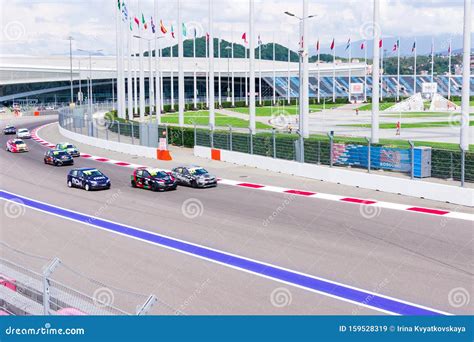 Sochi Russia September 07 2019 View Of The Pit Lane Teams Of