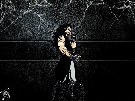 Long Haired Male Anime Character Illustration Gajeel Redfox Gajeel