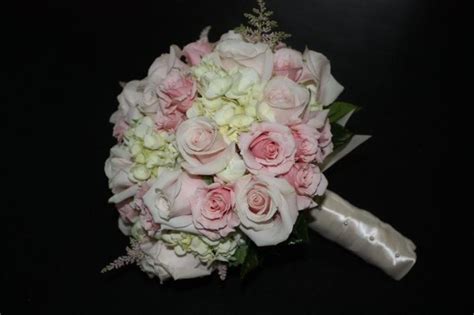 Maybe you would like to learn more about one of these? Pink Roses And Cream Hydrangea Bouquets- Wedding Number 1 ...