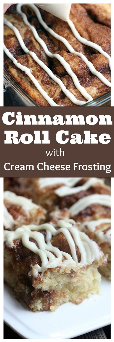 I've used several recipes over the years and the size has increased over time. Cinnamon Roll Cake with Cream Cheese Frosting - My Recipe ...