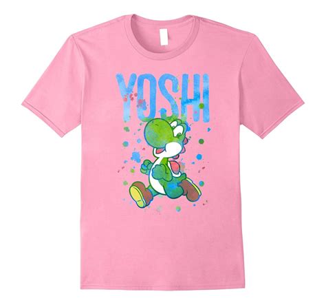 Nintendo Super Mario Yoshi Watercolor Splash Graphic T Shirt Ah My