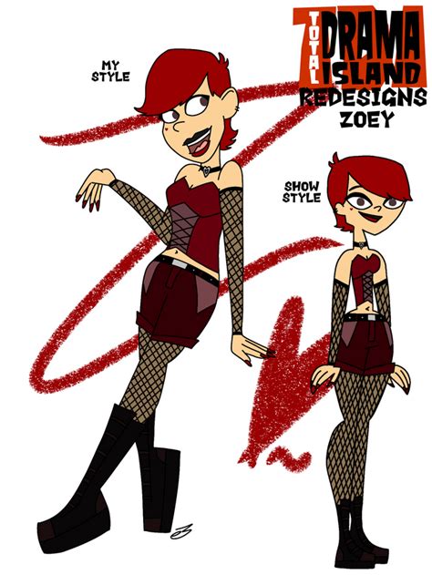 Zoey Gets Her Redesign Went The Perky Goth Route For Her Totaldrama