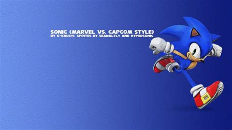 Mugen Char Sonic The Hedgehog Marvel Vs Capcom Style By G Knux19