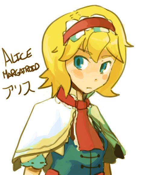 The Big Imageboard Tbib Alice Margatroid Blonde Hair Blue Eyes Blush Capelet Character Name
