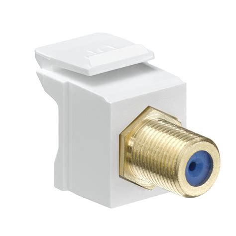 Leviton Quickport F Type Gold Plated Connector White 40831 Bw The