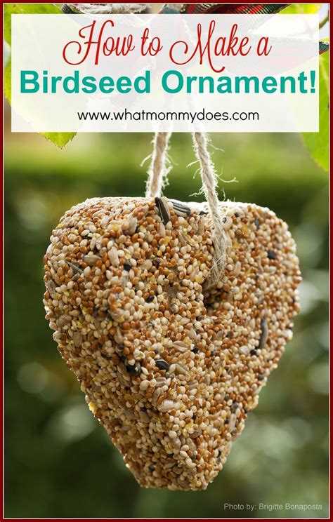 Stir until the sugar dissolves. How to Make a Bird Seed Ornament - What Mommy Does