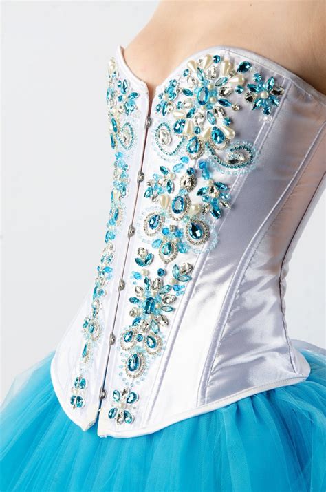 Custom Swarovski Turquoise Crystal Dream Wedding Prom Corset Etsy